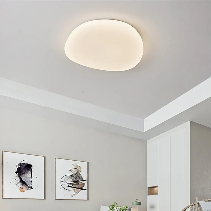 LED Plafondlamp Organische Kiezelstenen Vorm Metaal Wit Licht 3 Lichtmodi Woonkamer Slaapkamer Eetkamer | Sansoti