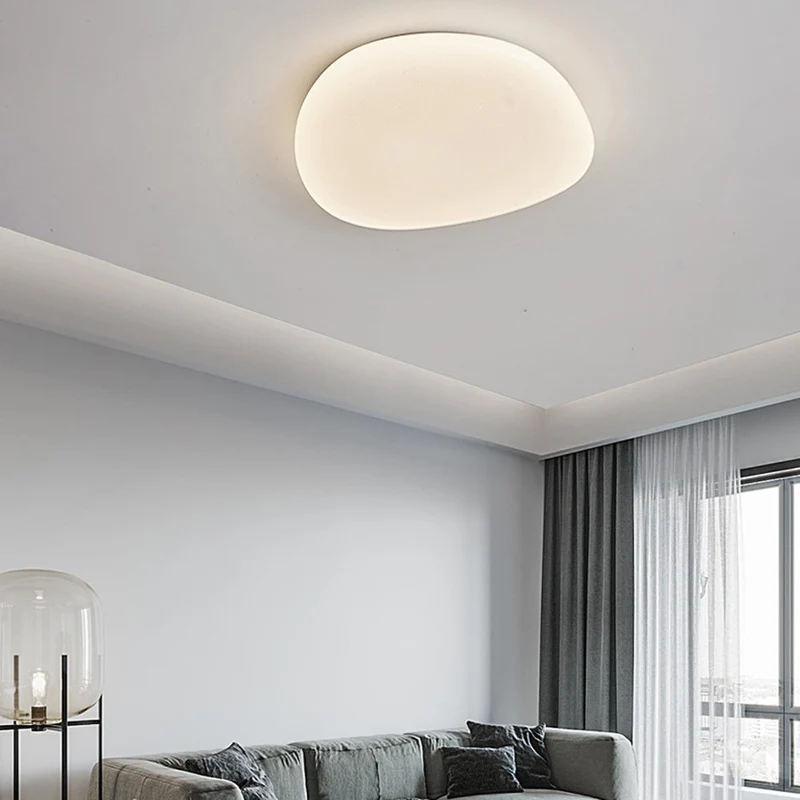 LED Plafondlamp Organische Kiezelstenen Vorm Metaal Wit Licht 3 Lichtmodi Woonkamer Slaapkamer Eetkamer | Sansoti