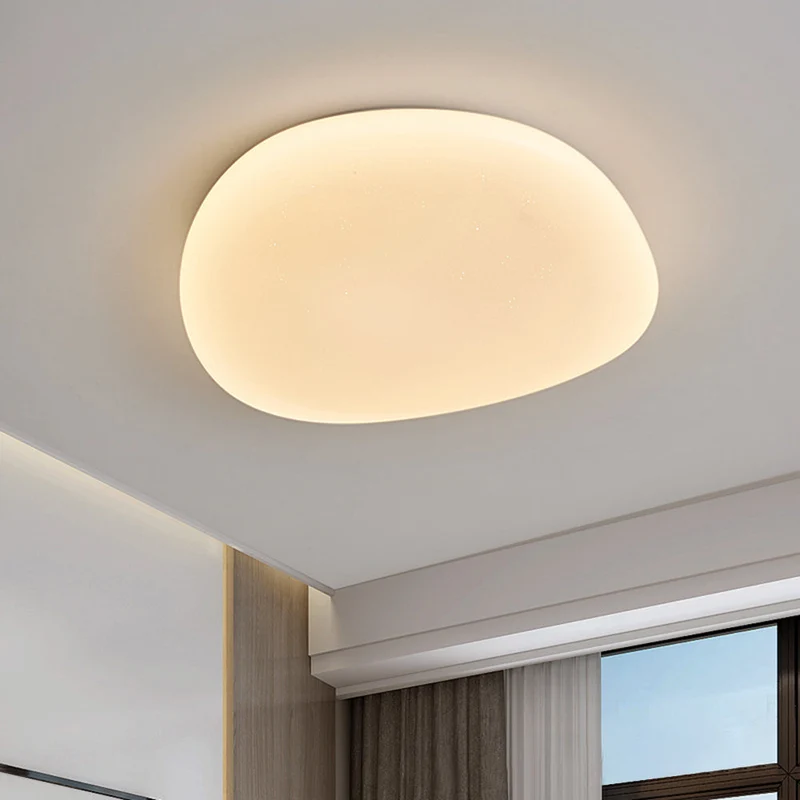 LED Plafondlamp Organische Kiezelstenen Vorm Metaal Wit Licht 3 Lichtmodi Woonkamer Slaapkamer Eetkamer | Sansoti