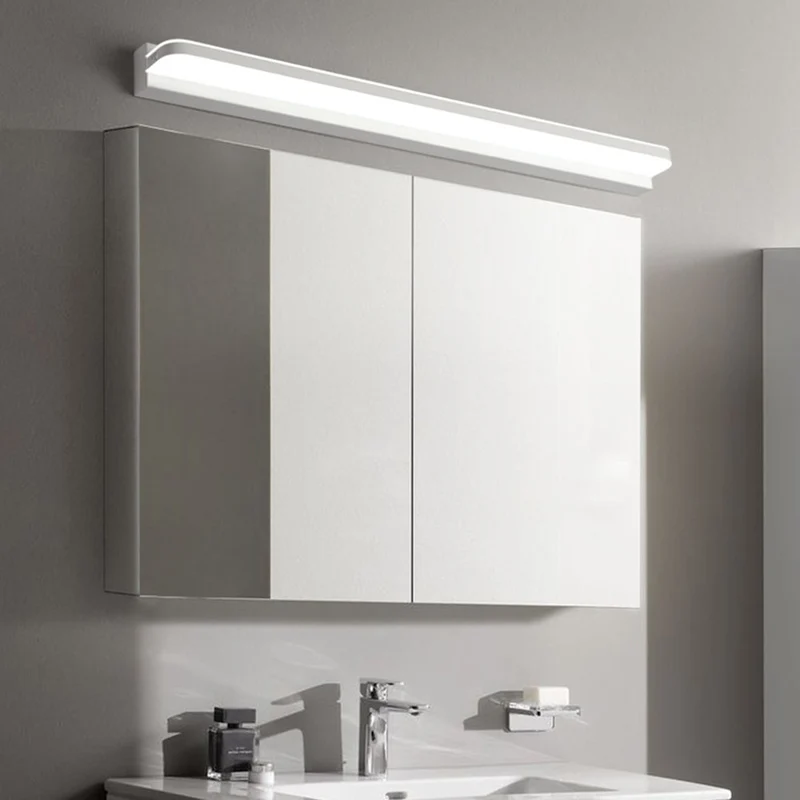 Rechthoekige LED Spiegellamp Wandverlichting Badkamer Slaapkamer RVS Modern Waterdicht Design Interieur | Sansoti