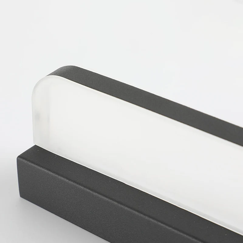 Rechthoekige LED Spiegellamp Wandverlichting Badkamer Slaapkamer RVS Modern Waterdicht Design Interieur | Sansoti