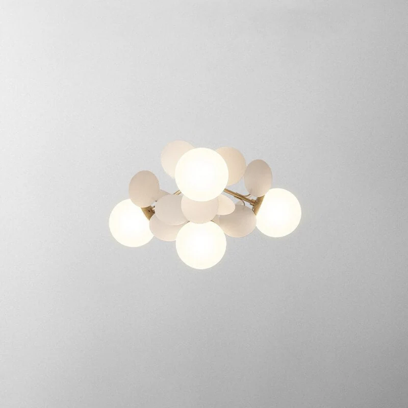 Glazen Kroonluchter met Acryl G9 LED Bloemtakken Dimbaar Drie Kleuren Woonkamer Eetkamer Plafondverlichting | Sansoti