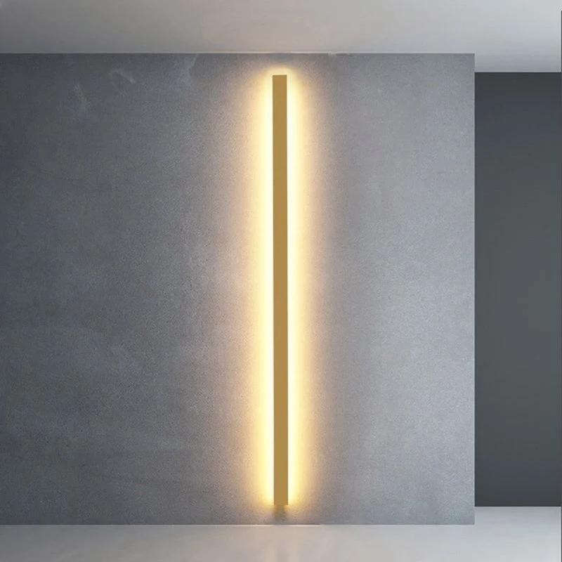 Minimalistische Wandlamp Metaal Acryl LED Slaapkamer Woonkamer 60-120cm Warm Koud Neutraal Wit Lineair Design | Sansoti