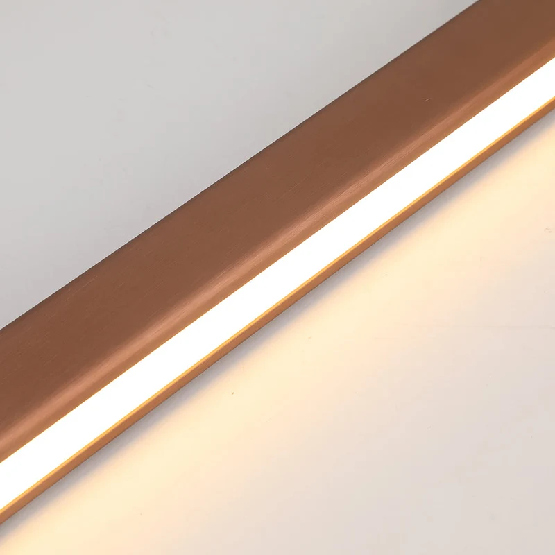 Hanglamp LED Lineair Metaal Zwart Bruin Dimbaar Modern Design Eettafel Keukeneiland Eethoek Verlichting | Sansoti