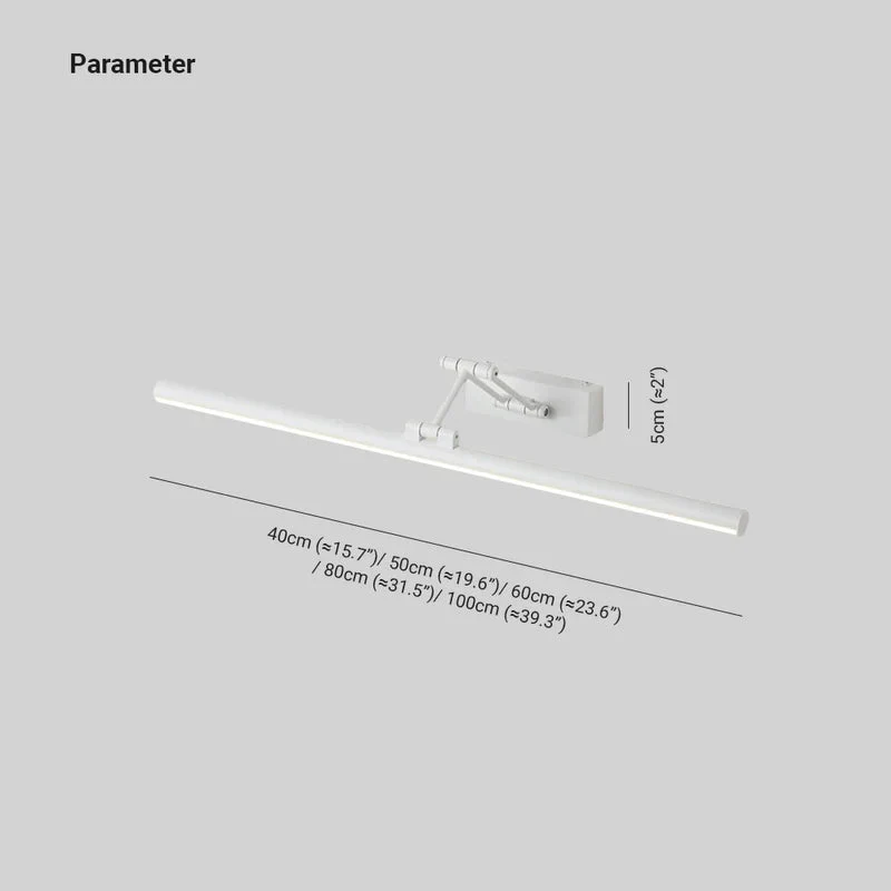 Lineaire LED Wandlamp Metaal Zwart Wit Spiegel Badkamer Slaapkamer Woonkamer Modern Scandinavisch Interieur | Sansoti