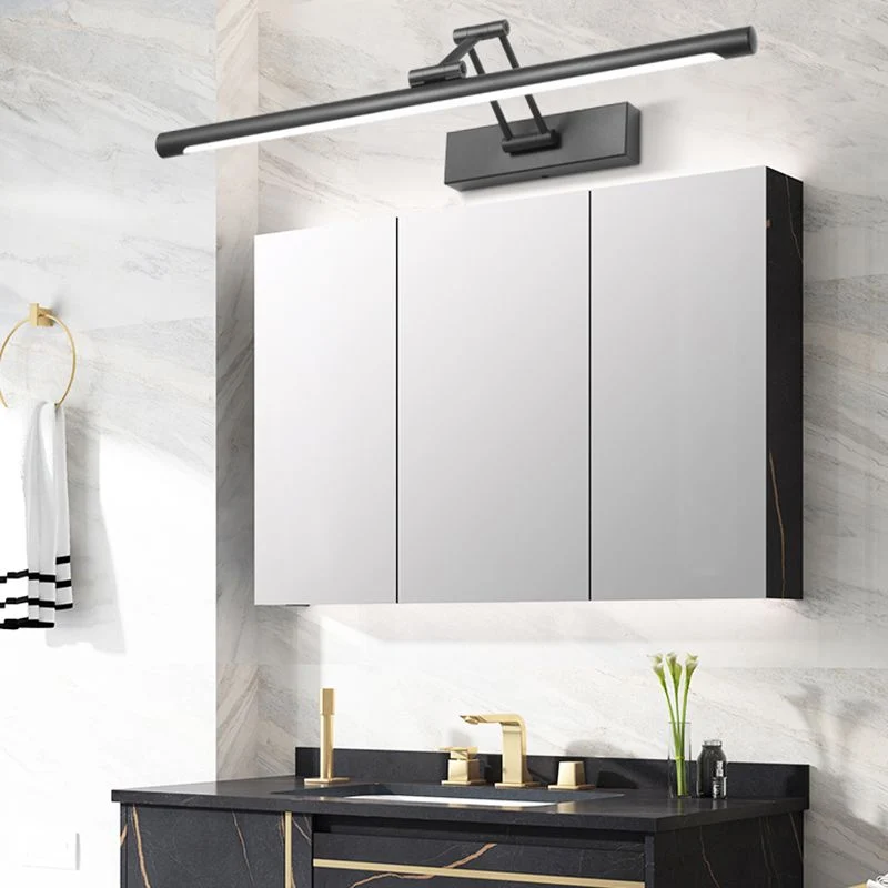 Lineaire LED Wandlamp Metaal Zwart Wit Spiegel Badkamer Slaapkamer Woonkamer Modern Scandinavisch Interieur | Sansoti