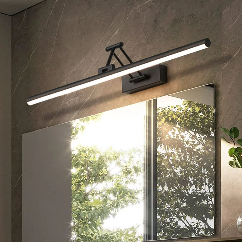 Lineaire LED Wandlamp Metaal Zwart Wit Spiegel Badkamer Slaapkamer Woonkamer Modern Scandinavisch Interieur | Sansoti
