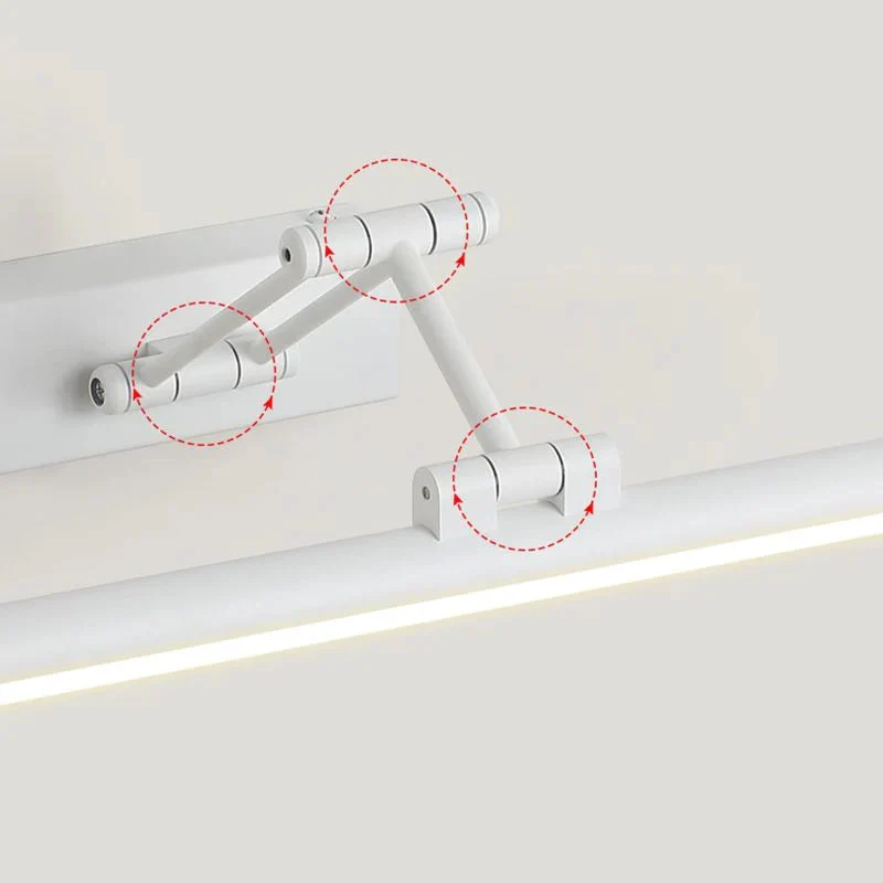 Lineaire LED Wandlamp Metaal Zwart Wit Spiegel Badkamer Slaapkamer Woonkamer Modern Scandinavisch Interieur | Sansoti