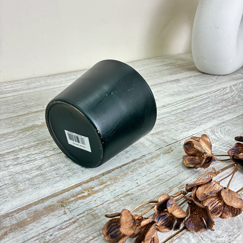 Übertopf Pflanztopf Gefäß Schwarz Bronze Blumentopf