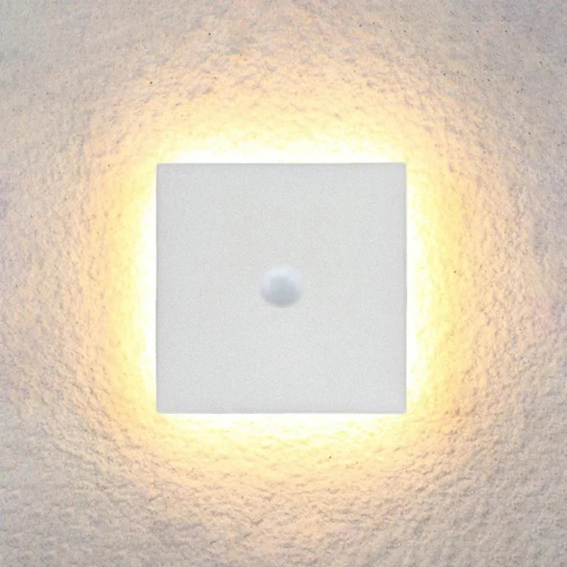 Minimalistische LED Buitenlamp Wandverlichting Metaal Rond Vierkant Waterdicht IP65 Tuinverlichting voor Gang Terras | Sansoti