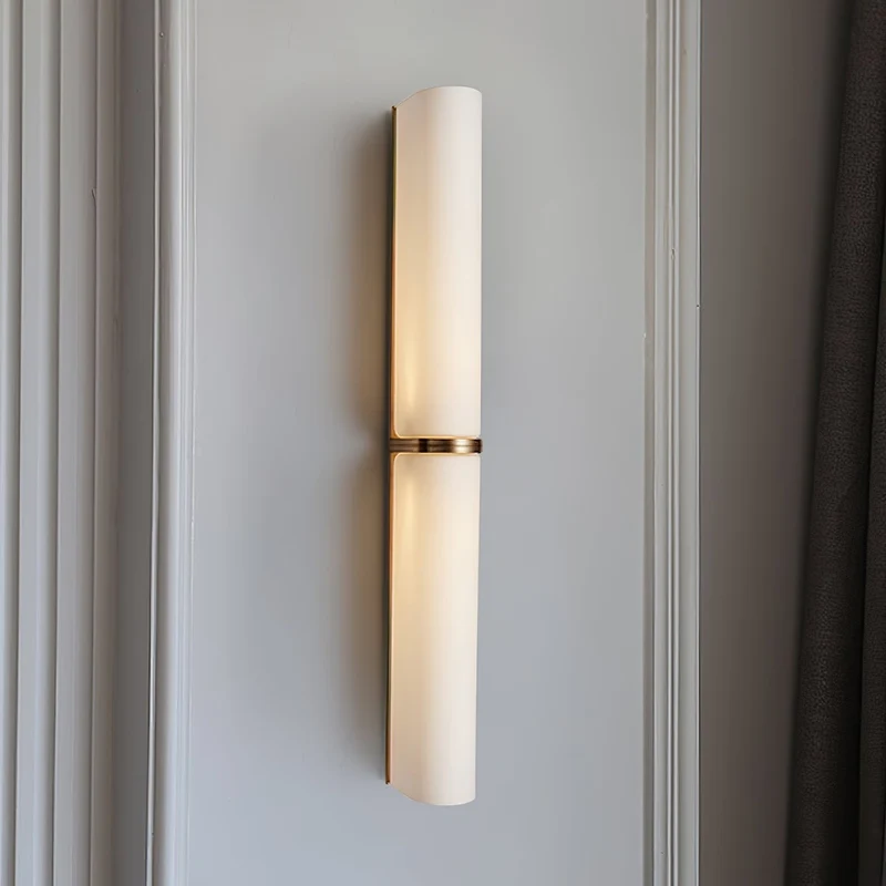 Moderne Wandlamp Glas Minimalistisch Design IJzeren Armatuur LED Verlichting Binnen Sfeervol Accent Woonkamer | Sansoti