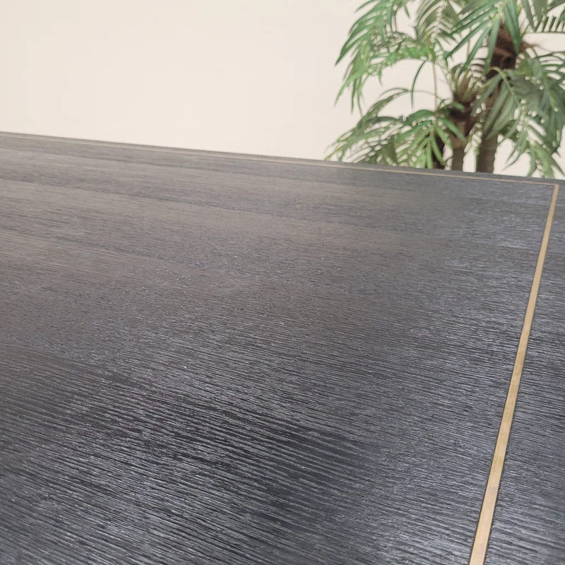 Design Esstisch Massivholz Eiche Schwarz Golden Gebraucht