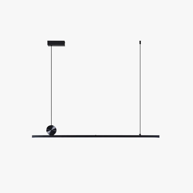 Asymmetrische Hanglamp Lineair Metaal 90-120cm Zwart Goud Dimbaar Woonkamer Slaapkamer Verlichtingsunit | Sansoti