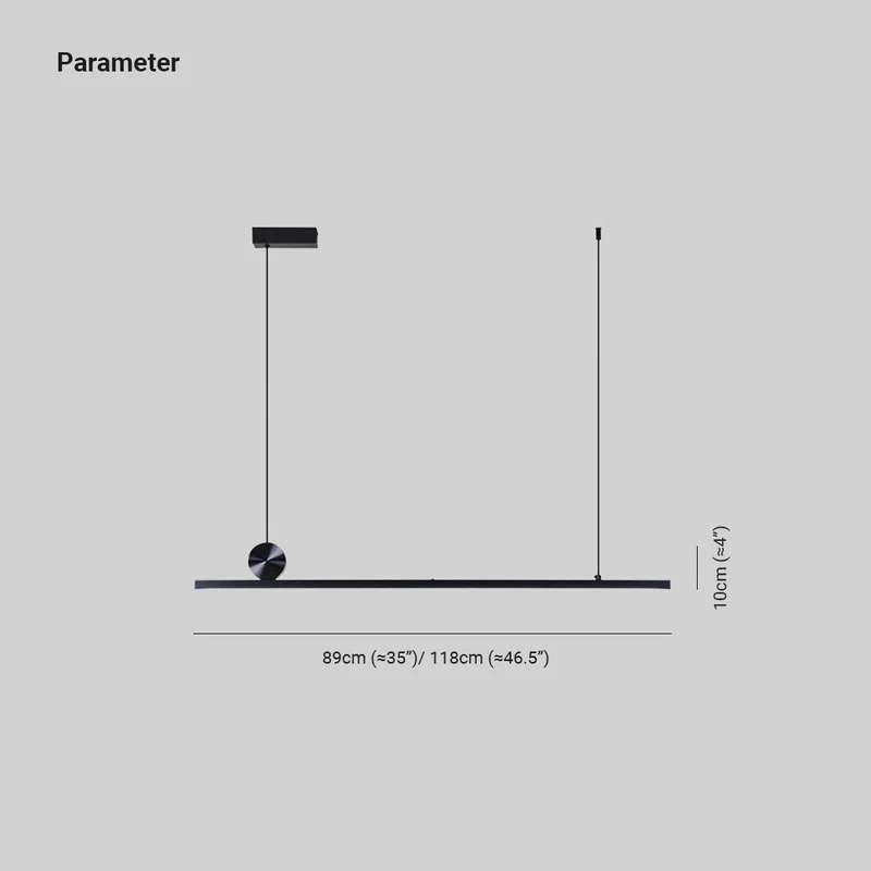 Asymmetrische Hanglamp Lineair Metaal 90-120cm Zwart Goud Dimbaar Woonkamer Slaapkamer Verlichtingsunit | Sansoti