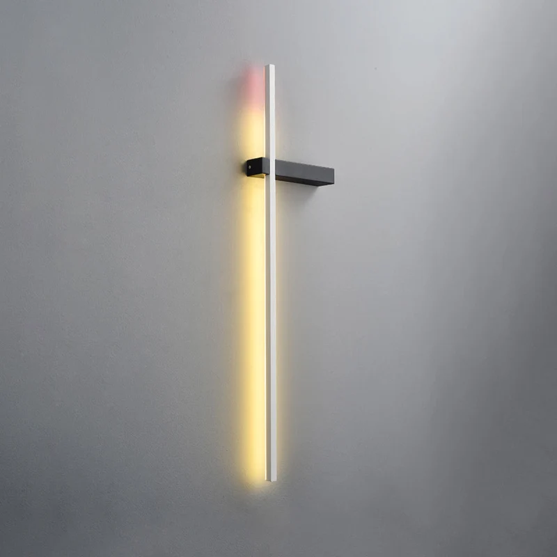 Lineaire Wandlamp Multicolor Minimalistisch Metaal Acryl LED 60/90cm Eetkamer Woonkamer Studeerkamer | Sansoti