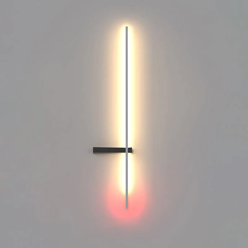 Lineaire Wandlamp Multicolor Minimalistisch Metaal Acryl LED 60/90cm Eetkamer Woonkamer Studeerkamer | Sansoti
