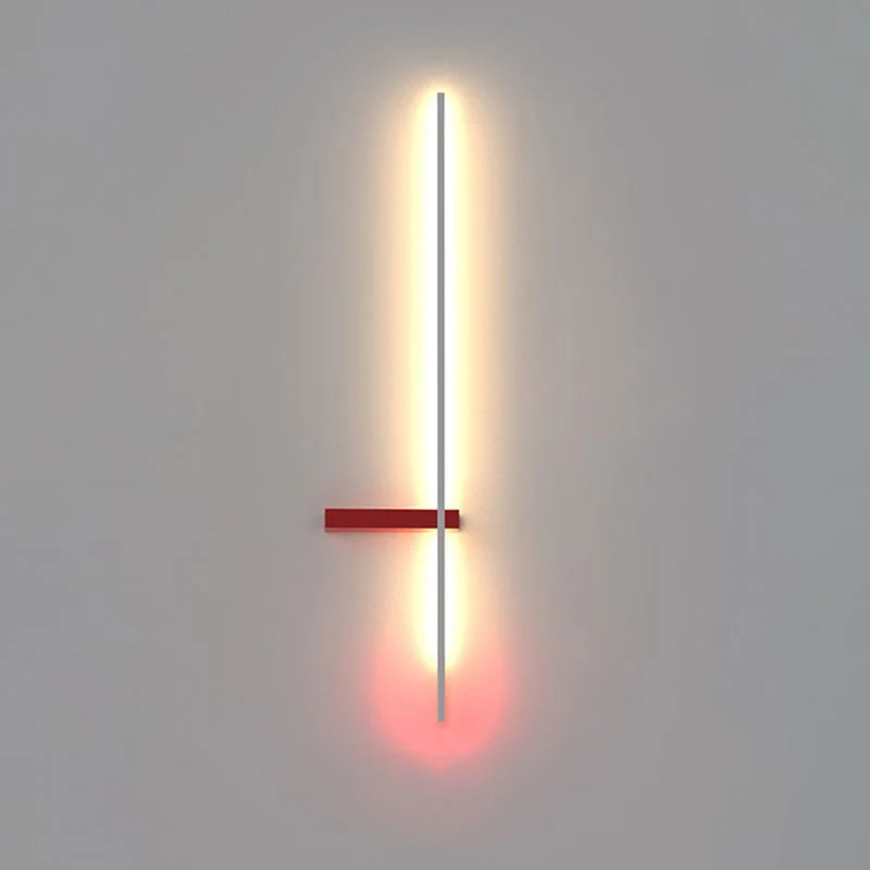 Lineaire Wandlamp Multicolor Minimalistisch Metaal Acryl LED 60/90cm Eetkamer Woonkamer Studeerkamer | Sansoti