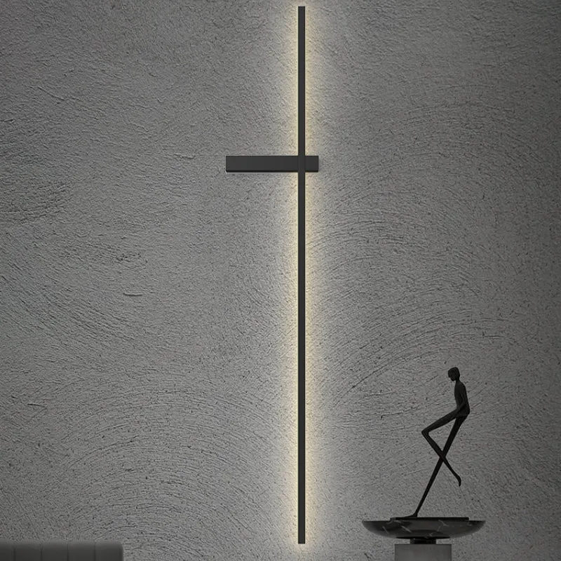 Lineaire Wandlamp Multicolor Minimalistisch Metaal Acryl LED 60/90cm Eetkamer Woonkamer Studeerkamer | Sansoti