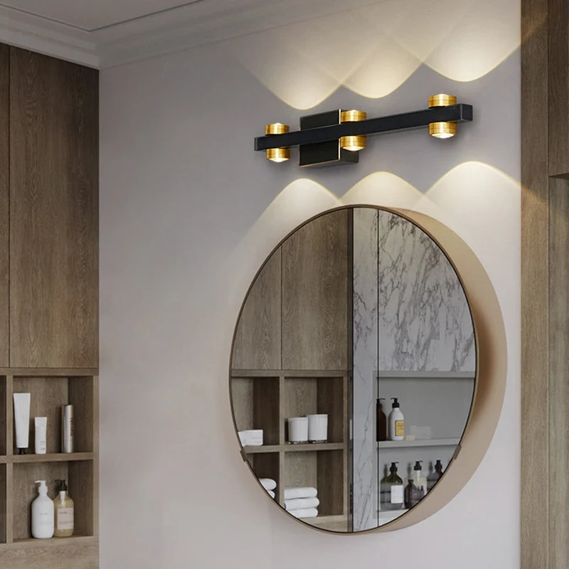 Lineaire LED Wandlamp Metaal Warm Wit Licht Badkamer Slaapkamer Spiegel Modern Interieur Wandverlichting | Sansoti