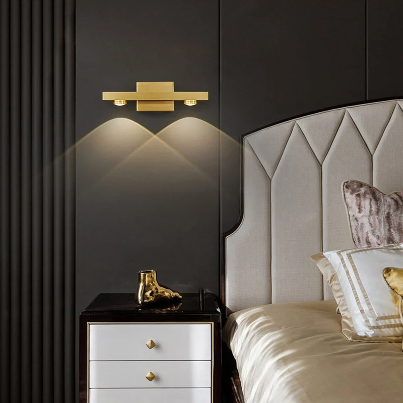 Lineaire LED Wandlamp Metaal Warm Wit Licht Badkamer Slaapkamer Spiegel Modern Interieur Wandverlichting | Sansoti