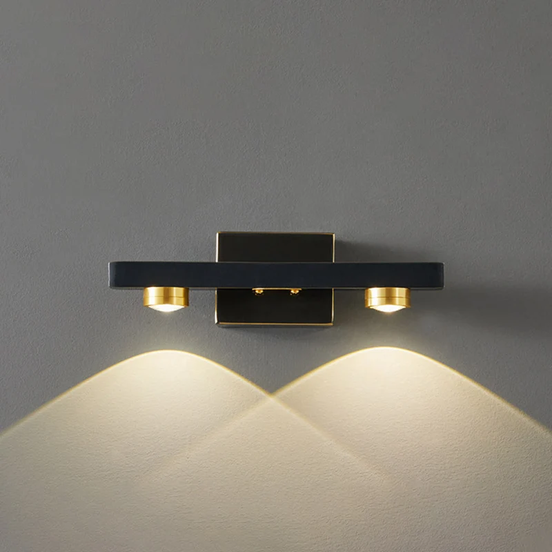 Lineaire LED Wandlamp Metaal Warm Wit Licht Badkamer Slaapkamer Spiegel Modern Interieur Wandverlichting | Sansoti