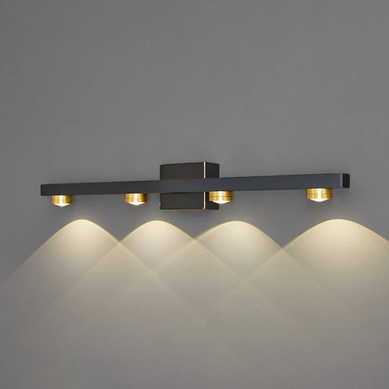 Lineaire LED Wandlamp Metaal Warm Wit Licht Badkamer Slaapkamer Spiegel Modern Interieur Wandverlichting | Sansoti