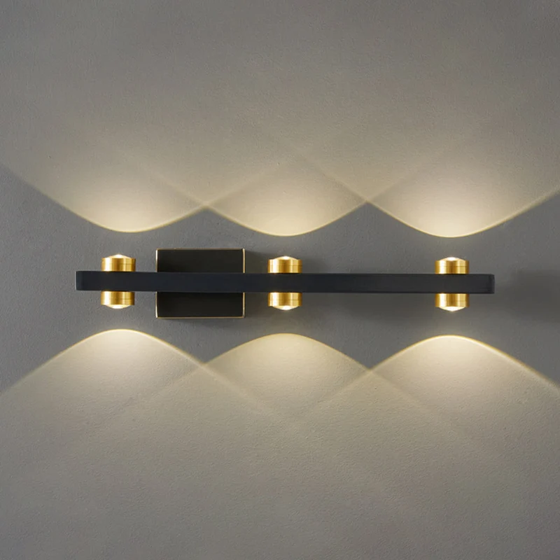 Lineaire LED Wandlamp Metaal Warm Wit Licht Badkamer Slaapkamer Spiegel Modern Interieur Wandverlichting | Sansoti