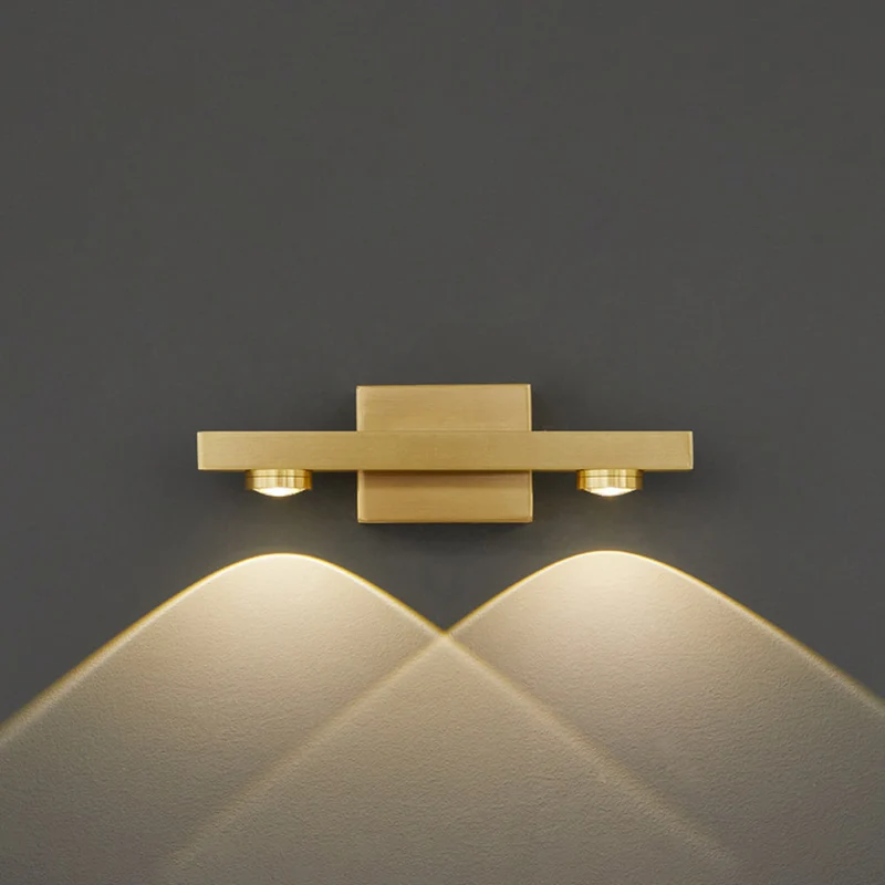 Lineaire LED Wandlamp Metaal Warm Wit Licht Badkamer Slaapkamer Spiegel Modern Interieur Wandverlichting | Sansoti