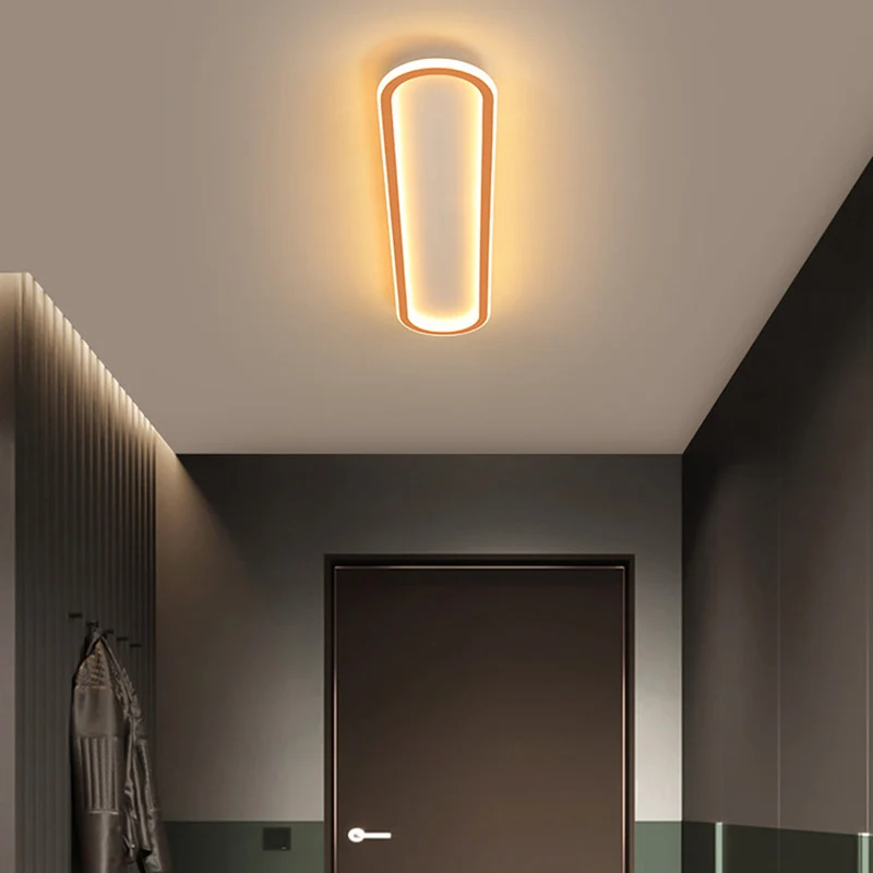 Rechthoekige LED Plafondlamp Inbouw 40-100cm Metaal Acryl Zwart Goud Roségoud Modern Design Hal Garderobe | Sansoti