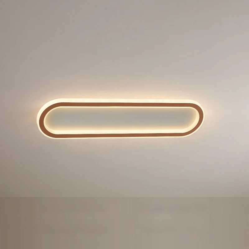 Rechthoekige LED Plafondlamp Inbouw 40-100cm Metaal Acryl Zwart Goud Roségoud Modern Design Hal Garderobe | Sansoti