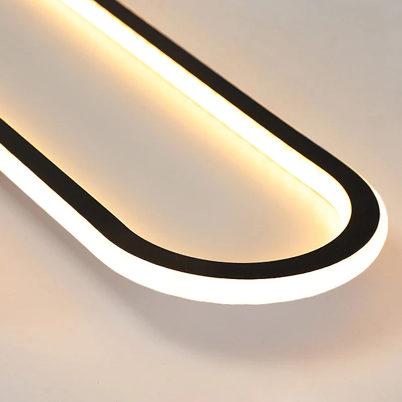 Rechthoekige LED Plafondlamp Inbouw 40-100cm Metaal Acryl Zwart Goud Roségoud Modern Design Hal Garderobe | Sansoti