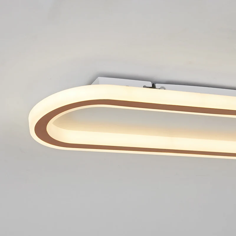 Rechthoekige LED Plafondlamp Inbouw 40-100cm Metaal Acryl Zwart Goud Roségoud Modern Design Hal Garderobe | Sansoti