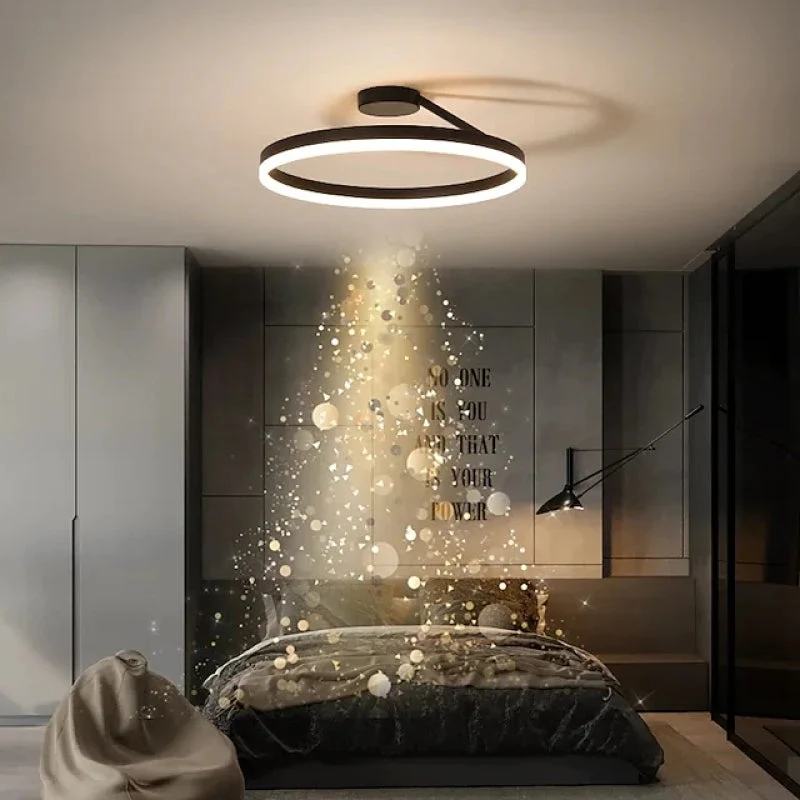Minimalistische LED Plafondlamp Rond Design Dimbaar met Afstandsbediening Energiezuinig voor Moderne Interieur | Sansoti