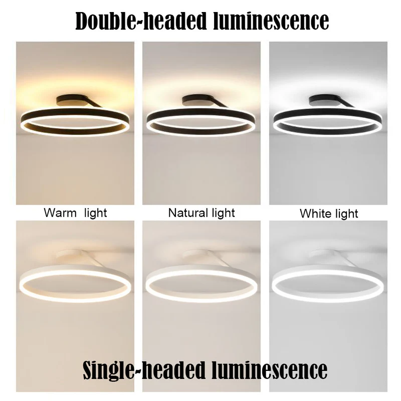 Minimalistische LED Plafondlamp Rond Design Dimbaar met Afstandsbediening Energiezuinig voor Moderne Interieur | Sansoti