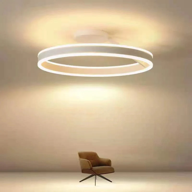 Minimalistische LED Plafondlamp Rond Design Dimbaar met Afstandsbediening Energiezuinig voor Moderne Interieur | Sansoti