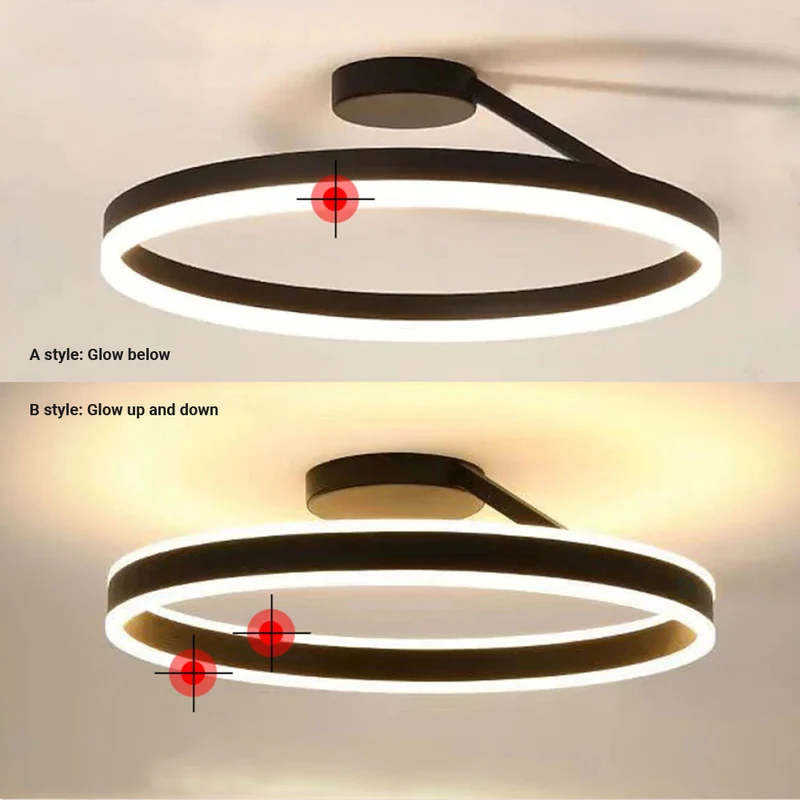 Minimalistische LED Plafondlamp Rond Design Dimbaar met Afstandsbediening Energiezuinig voor Moderne Interieur | Sansoti