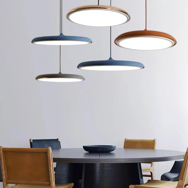 Hanglamp Metaal Acryl Dimbaar voor Keukeneiland Eettafel Woonkamer Pastelkleuren Minimalistisch Design | Sansoti