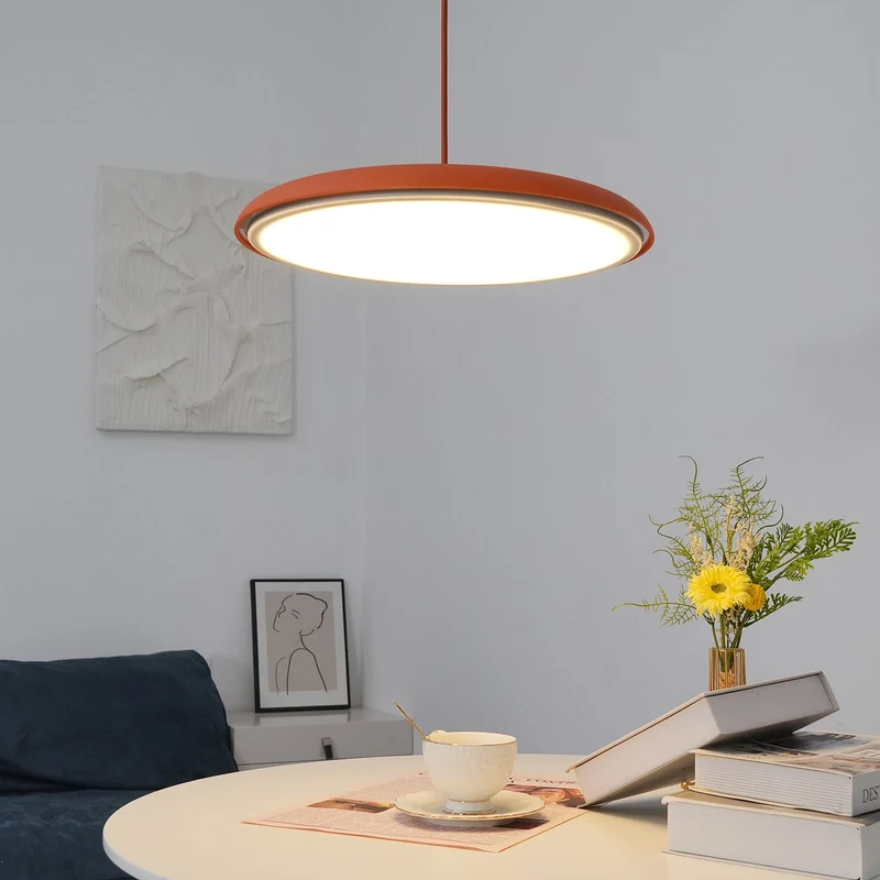 Hanglamp Metaal Acryl Dimbaar voor Keukeneiland Eettafel Woonkamer Pastelkleuren Minimalistisch Design | Sansoti