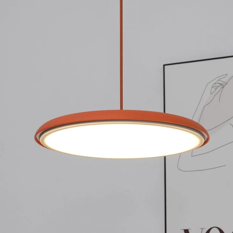 Hanglamp Metaal Acryl Dimbaar voor Keukeneiland Eettafel Woonkamer Pastelkleuren Minimalistisch Design | Sansoti
