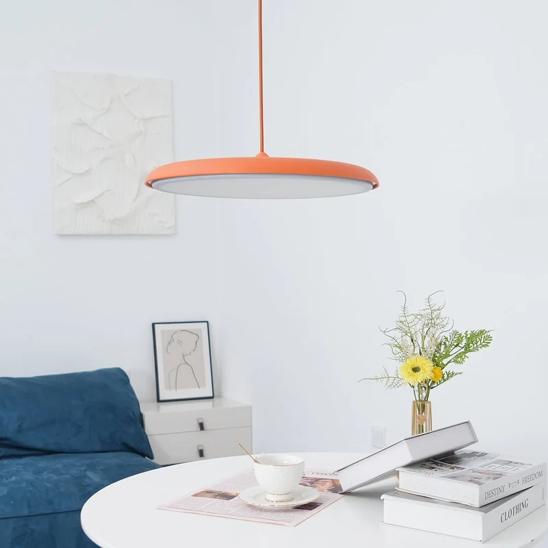 Hanglamp Metaal Acryl Dimbaar voor Keukeneiland Eettafel Woonkamer Pastelkleuren Minimalistisch Design | Sansoti