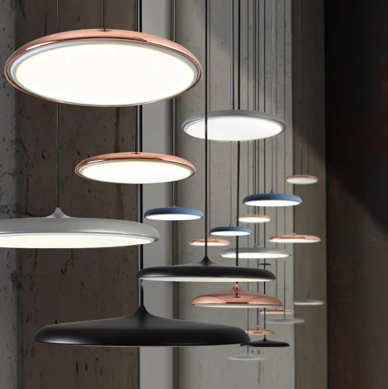 Hanglamp Metaal Acryl Dimbaar voor Keukeneiland Eettafel Woonkamer Pastelkleuren Minimalistisch Design | Sansoti