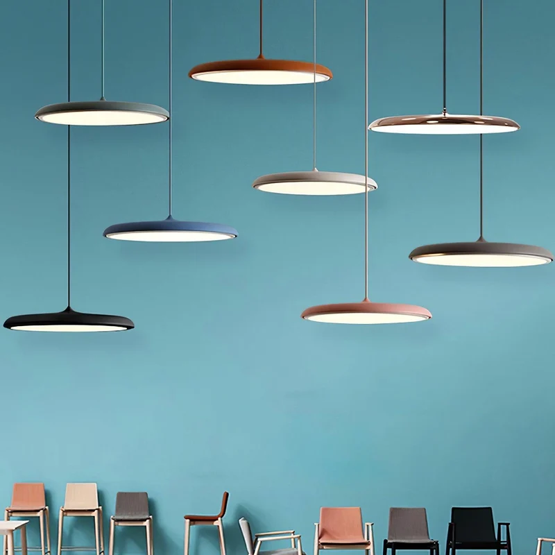Hanglamp Metaal Acryl Dimbaar voor Keukeneiland Eettafel Woonkamer Pastelkleuren Minimalistisch Design | Sansoti