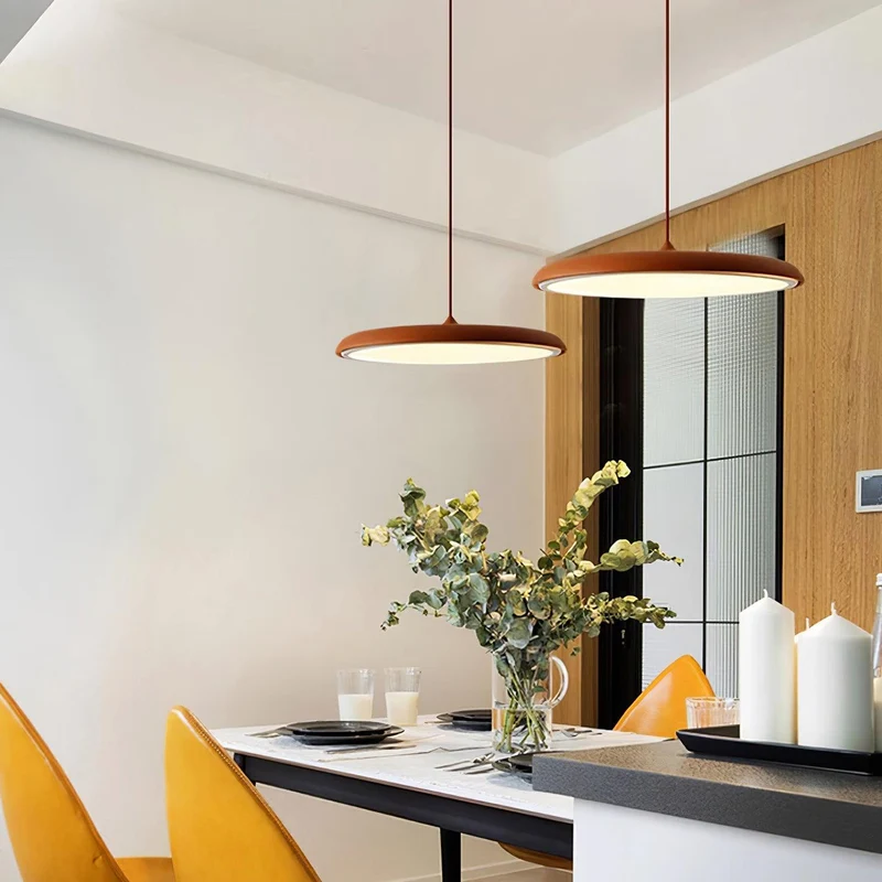 Hanglamp Metaal Acryl Dimbaar voor Keukeneiland Eettafel Woonkamer Pastelkleuren Minimalistisch Design | Sansoti