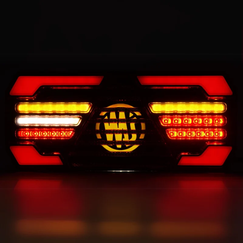 WAS W248DD Große Anhängerleuchte mit dynamischem Blinker / 12"
