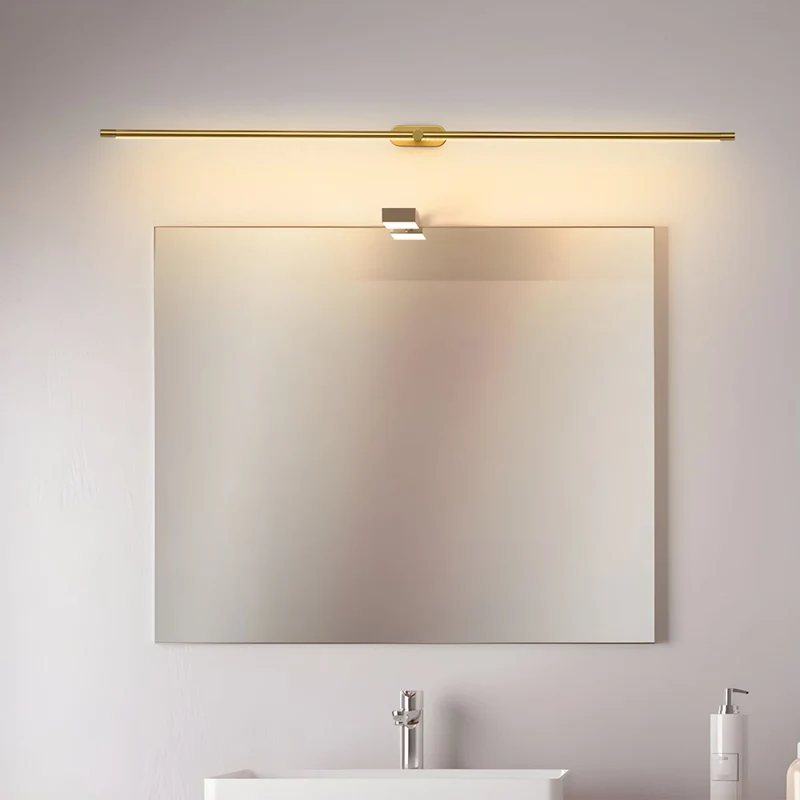 Oplaadbare LED Wandlamp Linear Design Zwart Goud Touch Dimbaar Snoerloos 68-128cm Modern Sfeerlicht Binnen | Sansoti