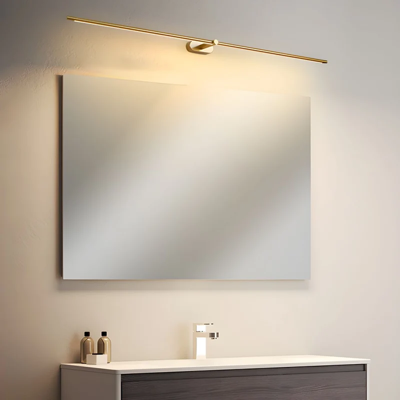 Oplaadbare LED Wandlamp Linear Design Zwart Goud Touch Dimbaar Snoerloos 68-128cm Modern Sfeerlicht Binnen | Sansoti