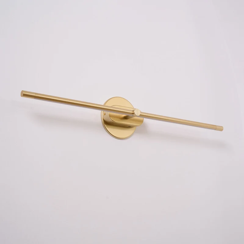 Oplaadbare LED Wandlamp Linear Design Zwart Goud Touch Dimbaar Snoerloos 68-128cm Modern Sfeerlicht Binnen | Sansoti