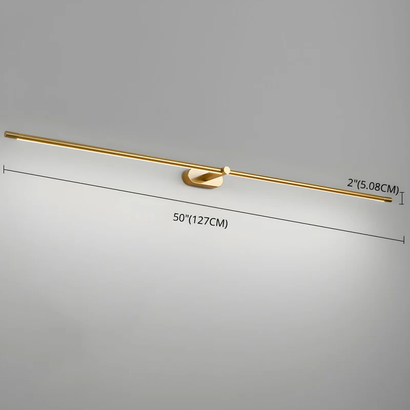 Oplaadbare LED Wandlamp Linear Design Zwart Goud Touch Dimbaar Snoerloos 68-128cm Modern Sfeerlicht Binnen | Sansoti