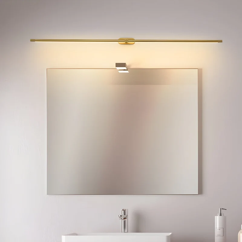 Oplaadbare LED Wandlamp Linear Design Zwart Goud Touch Dimbaar Snoerloos 68-128cm Modern Sfeerlicht Binnen | Sansoti