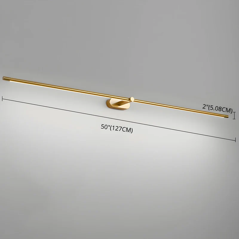 Oplaadbare LED Wandlamp Linear Design Zwart Goud Touch Dimbaar Snoerloos 68-128cm Modern Sfeerlicht Binnen | Sansoti